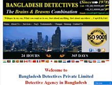 Tablet Screenshot of bangladeshdetectives.com